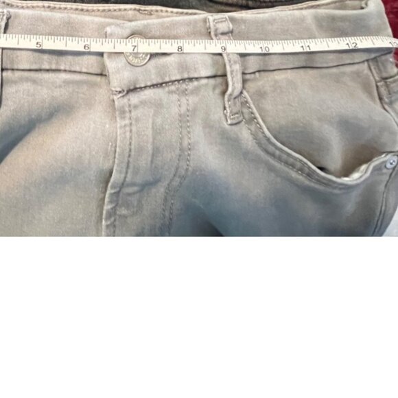 7 For All Mankind "B(air)" Kimmie Straight Denim Jeans Light Gray Women's 27x31 - Picture 6 of 7